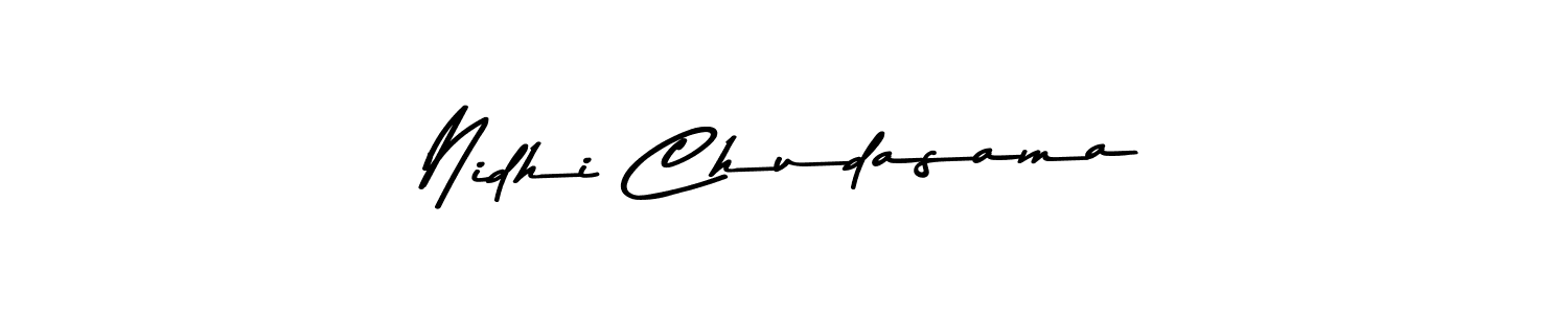 Asem Kandis PERSONAL USE is a professional signature style that is perfect for those who want to add a touch of class to their signature. It is also a great choice for those who want to make their signature more unique. Get Nidhi Chudasama name to fancy signature for free. Nidhi Chudasama signature style 9 images and pictures png