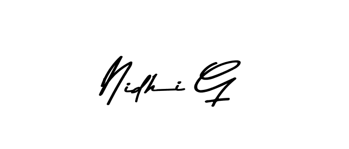Asem Kandis PERSONAL USE is a professional signature style that is perfect for those who want to add a touch of class to their signature. It is also a great choice for those who want to make their signature more unique. Get Nidhi G name to fancy signature for free. Nidhi G signature style 9 images and pictures png