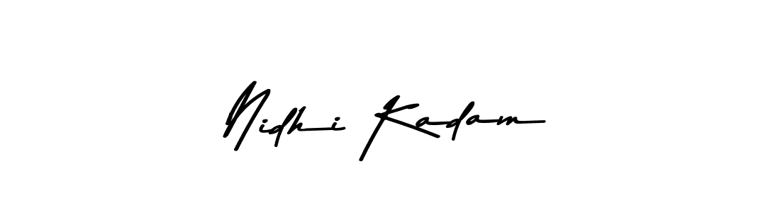 How to make Nidhi Kadam signature? Asem Kandis PERSONAL USE is a professional autograph style. Create handwritten signature for Nidhi Kadam name. Nidhi Kadam signature style 9 images and pictures png