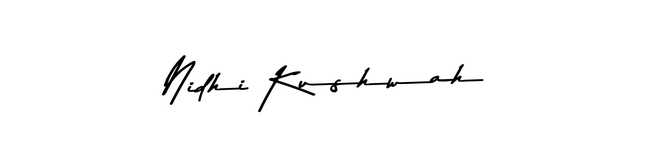 How to make Nidhi Kushwah signature? Asem Kandis PERSONAL USE is a professional autograph style. Create handwritten signature for Nidhi Kushwah name. Nidhi Kushwah signature style 9 images and pictures png