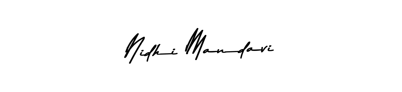 The best way (Asem Kandis PERSONAL USE) to make a short signature is to pick only two or three words in your name. The name Nidhi Mandavi include a total of six letters. For converting this name. Nidhi Mandavi signature style 9 images and pictures png