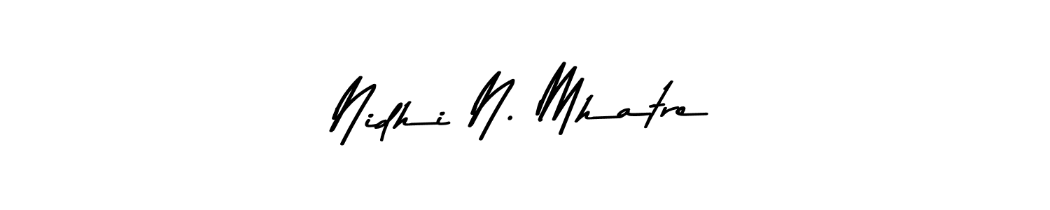 It looks lik you need a new signature style for name Nidhi N. Mhatre. Design unique handwritten (Asem Kandis PERSONAL USE) signature with our free signature maker in just a few clicks. Nidhi N. Mhatre signature style 9 images and pictures png