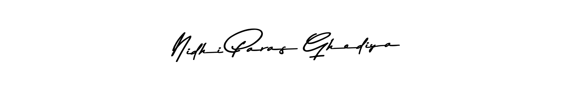 How to Draw Nidhi Paras Ghediya signature style? Asem Kandis PERSONAL USE is a latest design signature styles for name Nidhi Paras Ghediya. Nidhi Paras Ghediya signature style 9 images and pictures png
