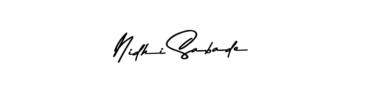 This is the best signature style for the Nidhi Sabade name. Also you like these signature font (Asem Kandis PERSONAL USE). Mix name signature. Nidhi Sabade signature style 9 images and pictures png