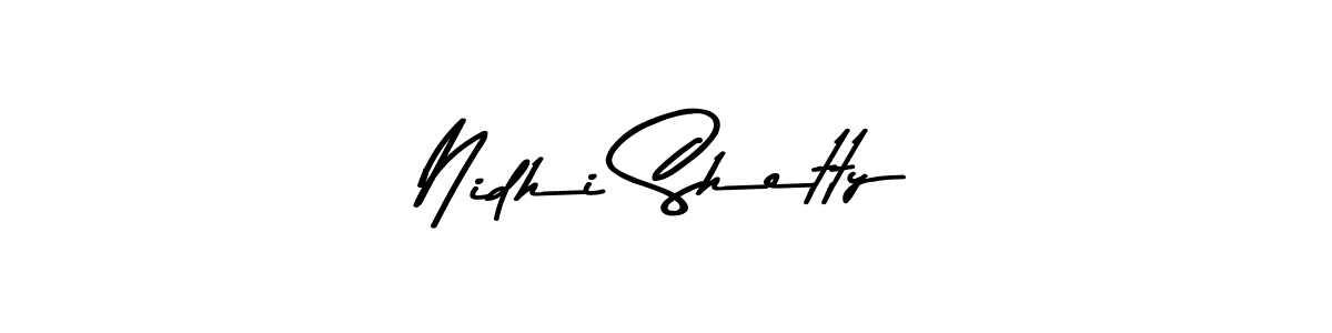 Make a beautiful signature design for name Nidhi Shetty. With this signature (Asem Kandis PERSONAL USE) style, you can create a handwritten signature for free. Nidhi Shetty signature style 9 images and pictures png
