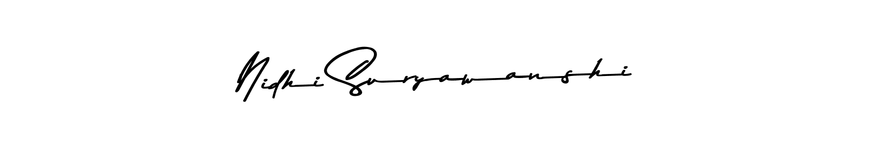Design your own signature with our free online signature maker. With this signature software, you can create a handwritten (Asem Kandis PERSONAL USE) signature for name Nidhi Suryawanshi. Nidhi Suryawanshi signature style 9 images and pictures png