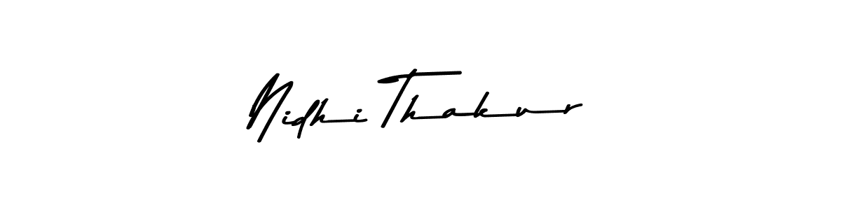 How to make Nidhi Thakur signature? Asem Kandis PERSONAL USE is a professional autograph style. Create handwritten signature for Nidhi Thakur name. Nidhi Thakur signature style 9 images and pictures png