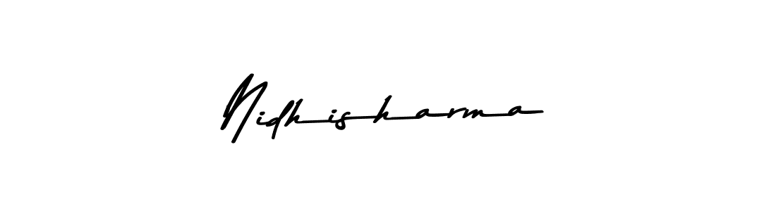 Nidhisharma stylish signature style. Best Handwritten Sign (Asem Kandis PERSONAL USE) for my name. Handwritten Signature Collection Ideas for my name Nidhisharma. Nidhisharma signature style 9 images and pictures png