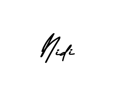 How to make Nidi name signature. Use Asem Kandis PERSONAL USE style for creating short signs online. This is the latest handwritten sign. Nidi signature style 9 images and pictures png