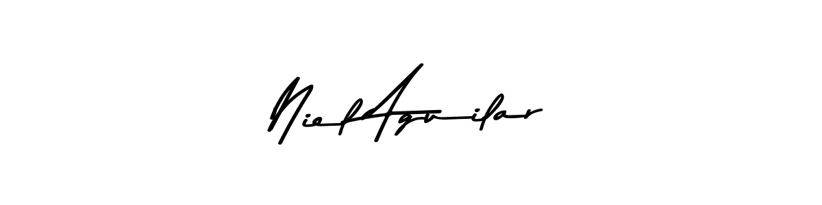 The best way (Asem Kandis PERSONAL USE) to make a short signature is to pick only two or three words in your name. The name Niel Aguilar include a total of six letters. For converting this name. Niel Aguilar signature style 9 images and pictures png