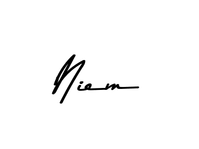 Niem stylish signature style. Best Handwritten Sign (Asem Kandis PERSONAL USE) for my name. Handwritten Signature Collection Ideas for my name Niem. Niem signature style 9 images and pictures png