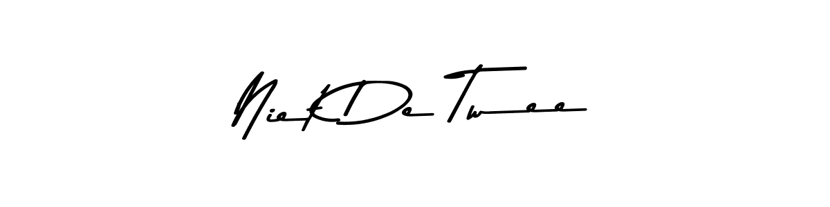 You should practise on your own different ways (Asem Kandis PERSONAL USE) to write your name (Niet De Twee) in signature. don't let someone else do it for you. Niet De Twee signature style 9 images and pictures png