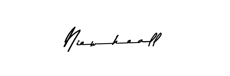 Make a beautiful signature design for name Niewheall. With this signature (Asem Kandis PERSONAL USE) style, you can create a handwritten signature for free. Niewheall signature style 9 images and pictures png