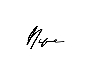 if you are searching for the best signature style for your name Nife. so please give up your signature search. here we have designed multiple signature styles  using Asem Kandis PERSONAL USE. Nife signature style 9 images and pictures png