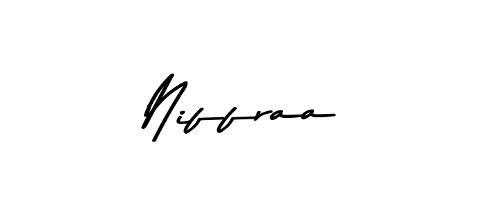 Design your own signature with our free online signature maker. With this signature software, you can create a handwritten (Asem Kandis PERSONAL USE) signature for name Niffraa. Niffraa signature style 9 images and pictures png