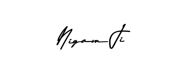 The best way (Asem Kandis PERSONAL USE) to make a short signature is to pick only two or three words in your name. The name Nigam Ji include a total of six letters. For converting this name. Nigam Ji signature style 9 images and pictures png
