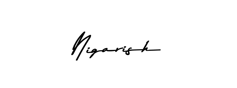 It looks lik you need a new signature style for name Nigarish. Design unique handwritten (Asem Kandis PERSONAL USE) signature with our free signature maker in just a few clicks. Nigarish signature style 9 images and pictures png