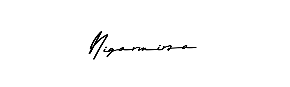 Nigarmirza stylish signature style. Best Handwritten Sign (Asem Kandis PERSONAL USE) for my name. Handwritten Signature Collection Ideas for my name Nigarmirza. Nigarmirza signature style 9 images and pictures png