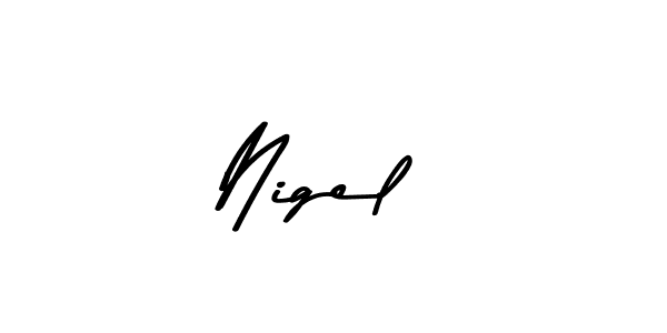 This is the best signature style for the Nigel  name. Also you like these signature font (Asem Kandis PERSONAL USE). Mix name signature. Nigel  signature style 9 images and pictures png