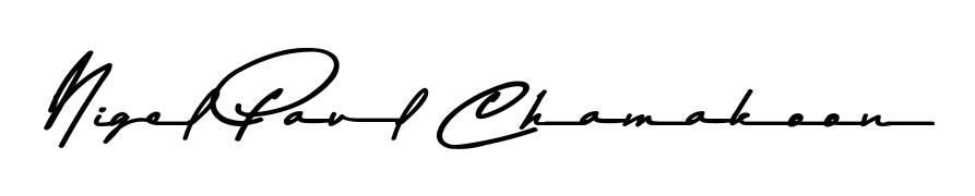 You can use this online signature creator to create a handwritten signature for the name Nigel Paul Chamakoon. This is the best online autograph maker. Nigel Paul Chamakoon signature style 9 images and pictures png