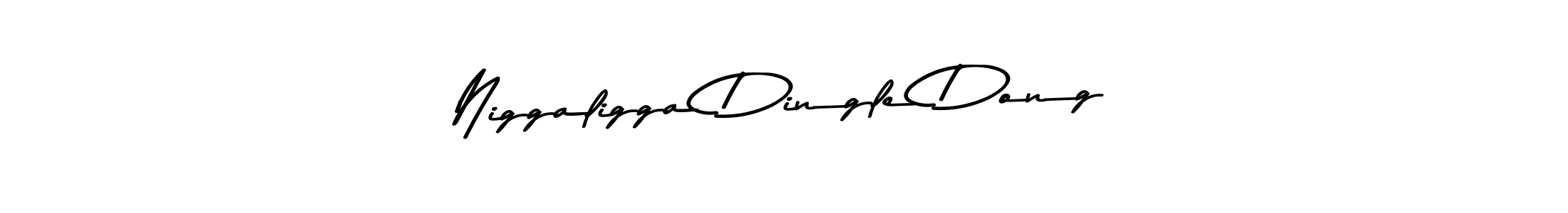 Niggaligga Dingle Dong stylish signature style. Best Handwritten Sign (Asem Kandis PERSONAL USE) for my name. Handwritten Signature Collection Ideas for my name Niggaligga Dingle Dong. Niggaligga Dingle Dong signature style 9 images and pictures png