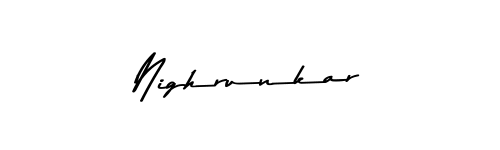 It looks lik you need a new signature style for name Nighrunkar. Design unique handwritten (Asem Kandis PERSONAL USE) signature with our free signature maker in just a few clicks. Nighrunkar signature style 9 images and pictures png