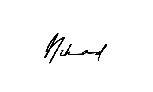 You should practise on your own different ways (Asem Kandis PERSONAL USE) to write your name (Nihad) in signature. don't let someone else do it for you. Nihad signature style 9 images and pictures png