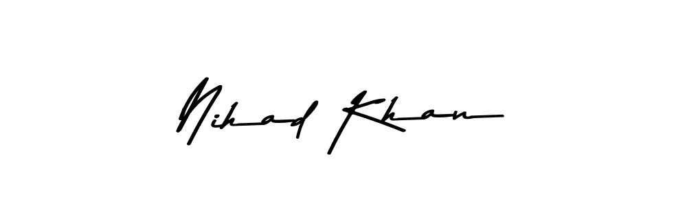 Nihad Khan stylish signature style. Best Handwritten Sign (Asem Kandis PERSONAL USE) for my name. Handwritten Signature Collection Ideas for my name Nihad Khan. Nihad Khan signature style 9 images and pictures png