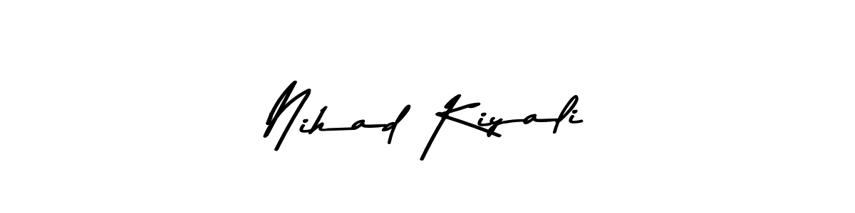 Use a signature maker to create a handwritten signature online. With this signature software, you can design (Asem Kandis PERSONAL USE) your own signature for name Nihad Kiyali. Nihad Kiyali signature style 9 images and pictures png