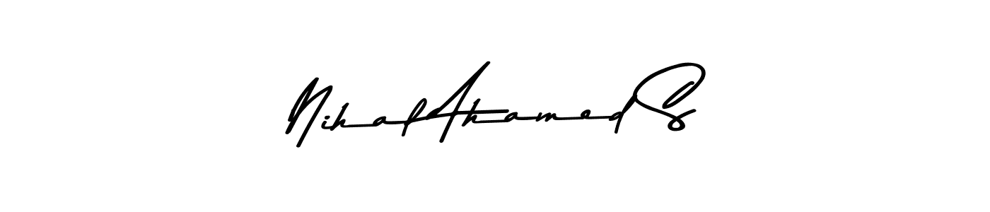It looks lik you need a new signature style for name Nihal Ahamed S. Design unique handwritten (Asem Kandis PERSONAL USE) signature with our free signature maker in just a few clicks. Nihal Ahamed S signature style 9 images and pictures png