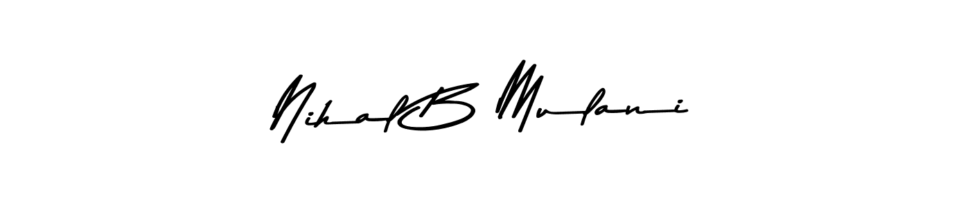 Also we have Nihal B Mulani name is the best signature style. Create professional handwritten signature collection using Asem Kandis PERSONAL USE autograph style. Nihal B Mulani signature style 9 images and pictures png