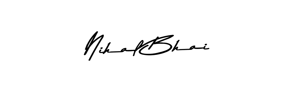 Also You can easily find your signature by using the search form. We will create Nihal Bhai name handwritten signature images for you free of cost using Asem Kandis PERSONAL USE sign style. Nihal Bhai signature style 9 images and pictures png