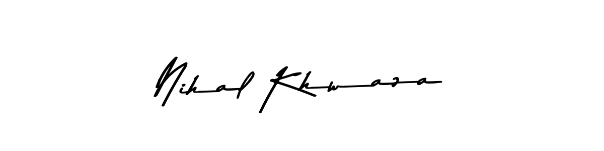 Also You can easily find your signature by using the search form. We will create Nihal Khwaza name handwritten signature images for you free of cost using Asem Kandis PERSONAL USE sign style. Nihal Khwaza signature style 9 images and pictures png