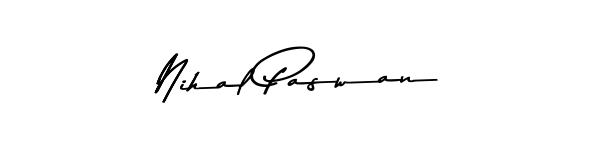 Make a beautiful signature design for name Nihal Paswan. With this signature (Asem Kandis PERSONAL USE) style, you can create a handwritten signature for free. Nihal Paswan signature style 9 images and pictures png