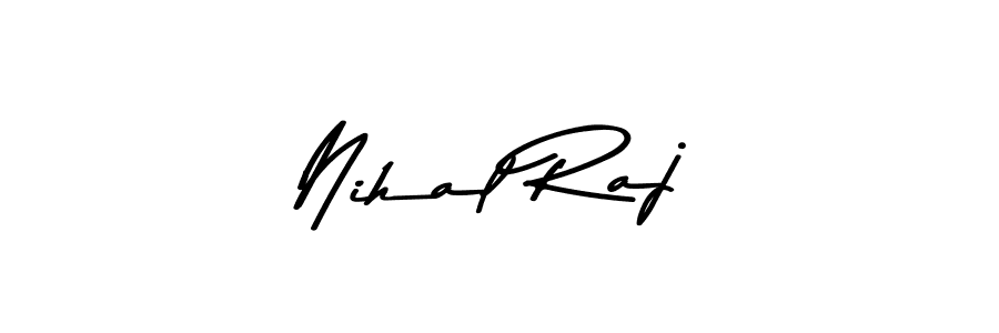 Create a beautiful signature design for name Nihal Raj. With this signature (Asem Kandis PERSONAL USE) fonts, you can make a handwritten signature for free. Nihal Raj signature style 9 images and pictures png