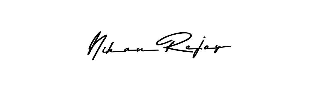 Here are the top 10 professional signature styles for the name Nihan Rejoy. These are the best autograph styles you can use for your name. Nihan Rejoy signature style 9 images and pictures png