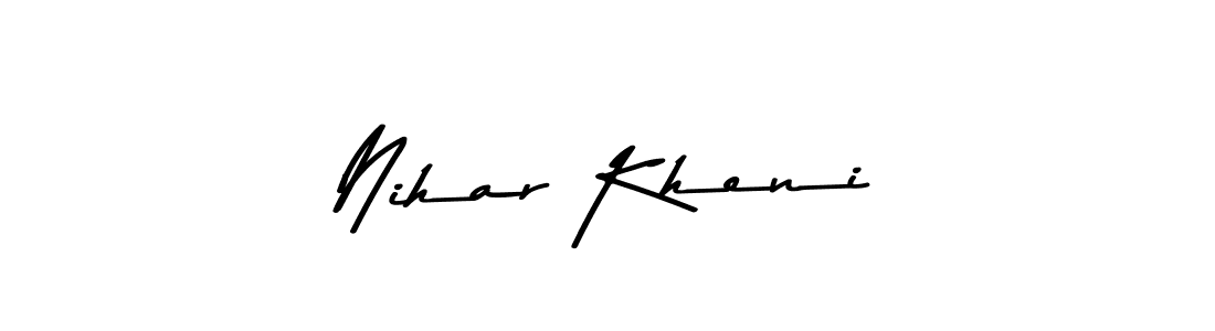 Similarly Asem Kandis PERSONAL USE is the best handwritten signature design. Signature creator online .You can use it as an online autograph creator for name Nihar Kheni. Nihar Kheni signature style 9 images and pictures png