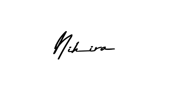 How to make Nihira name signature. Use Asem Kandis PERSONAL USE style for creating short signs online. This is the latest handwritten sign. Nihira signature style 9 images and pictures png