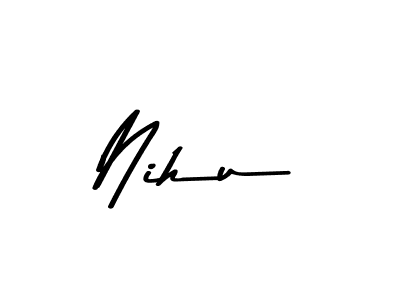 How to Draw Nihu signature style? Asem Kandis PERSONAL USE is a latest design signature styles for name Nihu. Nihu signature style 9 images and pictures png