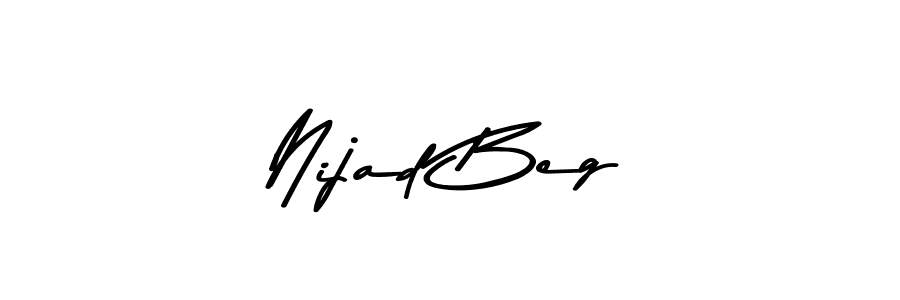 if you are searching for the best signature style for your name Nijad Beg. so please give up your signature search. here we have designed multiple signature styles  using Asem Kandis PERSONAL USE. Nijad Beg signature style 9 images and pictures png
