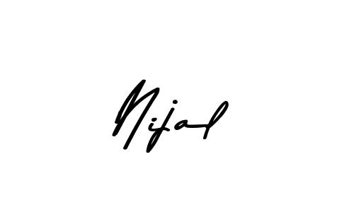 You should practise on your own different ways (Asem Kandis PERSONAL USE) to write your name (Nijal) in signature. don't let someone else do it for you. Nijal signature style 9 images and pictures png