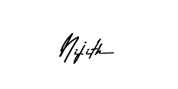 How to Draw Nijith signature style? Asem Kandis PERSONAL USE is a latest design signature styles for name Nijith. Nijith signature style 9 images and pictures png