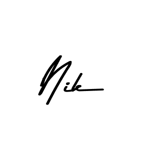 Also we have Nik name is the best signature style. Create professional handwritten signature collection using Asem Kandis PERSONAL USE autograph style. Nik signature style 9 images and pictures png