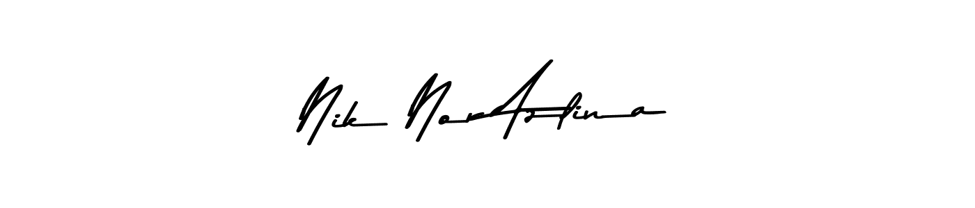 How to make Nik Nor Azlina signature? Asem Kandis PERSONAL USE is a professional autograph style. Create handwritten signature for Nik Nor Azlina name. Nik Nor Azlina signature style 9 images and pictures png