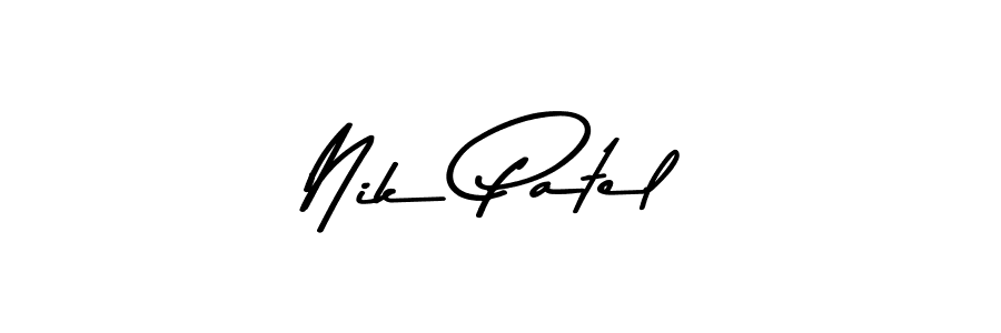 Nik Patel stylish signature style. Best Handwritten Sign (Asem Kandis PERSONAL USE) for my name. Handwritten Signature Collection Ideas for my name Nik Patel. Nik Patel signature style 9 images and pictures png