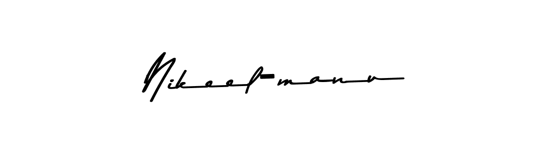 Design your own signature with our free online signature maker. With this signature software, you can create a handwritten (Asem Kandis PERSONAL USE) signature for name Nikeel-manu. Nikeel-manu signature style 9 images and pictures png