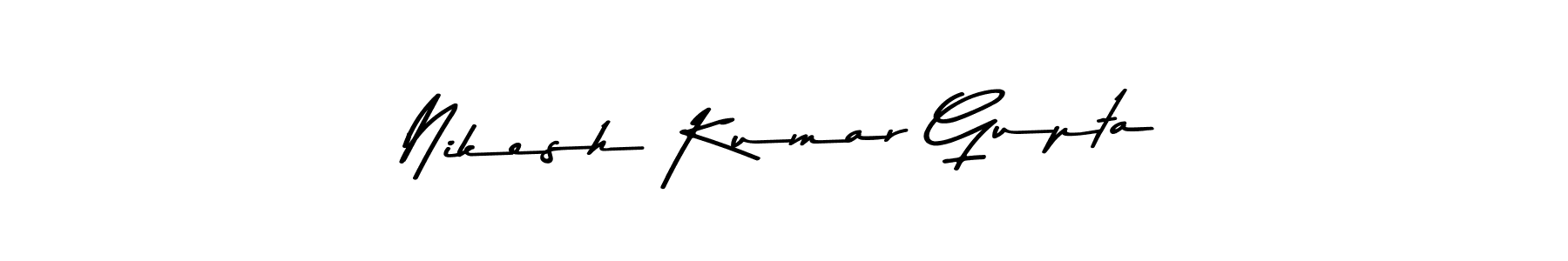 The best way (Asem Kandis PERSONAL USE) to make a short signature is to pick only two or three words in your name. The name Nikesh Kumar Gupta include a total of six letters. For converting this name. Nikesh Kumar Gupta signature style 9 images and pictures png