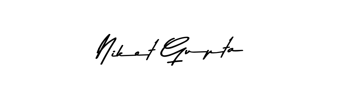 Design your own signature with our free online signature maker. With this signature software, you can create a handwritten (Asem Kandis PERSONAL USE) signature for name Niket Gupta. Niket Gupta signature style 9 images and pictures png