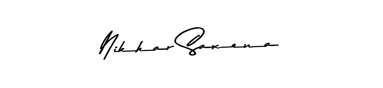 Also we have Nikhar Saxena name is the best signature style. Create professional handwritten signature collection using Asem Kandis PERSONAL USE autograph style. Nikhar Saxena signature style 9 images and pictures png