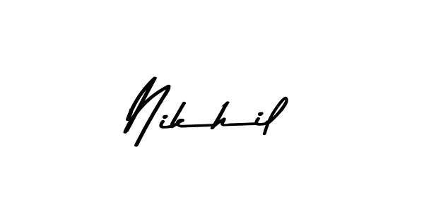Also You can easily find your signature by using the search form. We will create Nikhil name handwritten signature images for you free of cost using Asem Kandis PERSONAL USE sign style. Nikhil signature style 9 images and pictures png